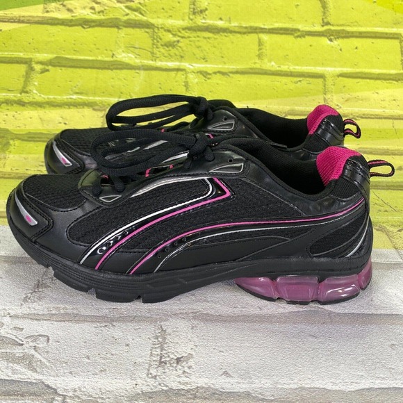 Women's Danskin Now Chaser Athletics Shoes Size 9W Black Pink Silver EUC - Picture 8 of 10